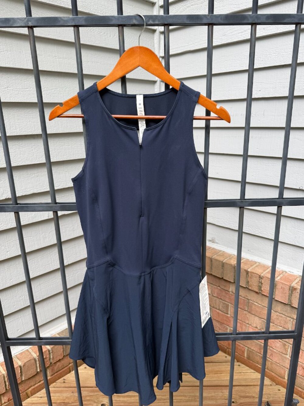💙LULULEMON EVERLUX SHORT LINED TENNIS TANK DRESS 6”-POCKETS-TRUE NAVY-10💙